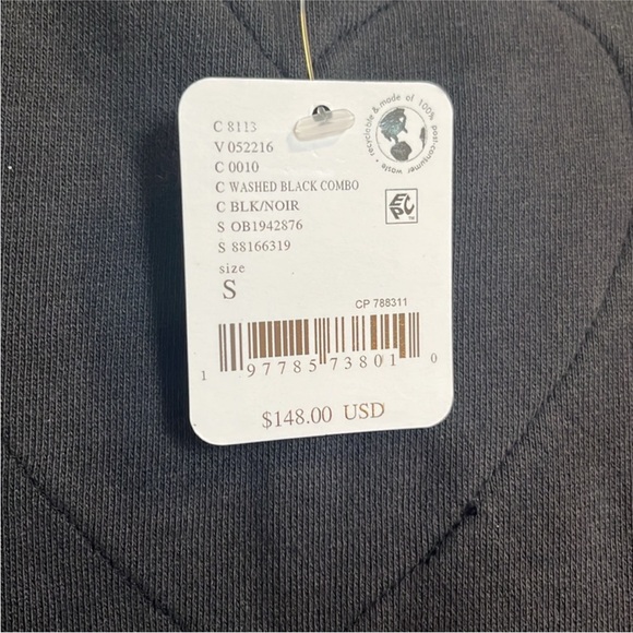 Free People Black & Striped Twofer Eleanor Dress Small NWOT - Picture 4 of 4